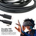 16ft Link Cable Compatible For Oculus Quest 2 90-degree Usb C To Type-c Connector Long Enough And Flexible