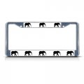 Fastasticdeals Elephants Elephant Animal License Plate Frame Tag Holder Cover 