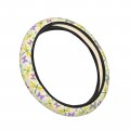 Fehuew Abstract Colorful Butterfly Dragonflies Steering Wheel Cover For Women Girls 15 Inch Universal Auto Car Anti Slip Wrap