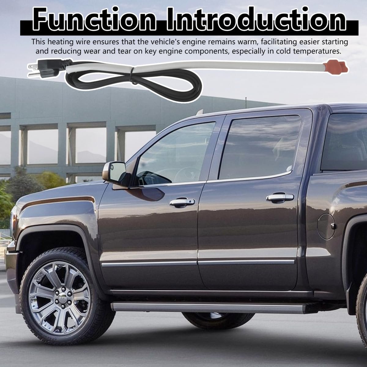 Engine Block Heater Cord For Chevrolet Silverado 2500 Hd 3500 And Gmc Sierra Fits Duramax 6 6l Diesel Engines 2001 To 2018