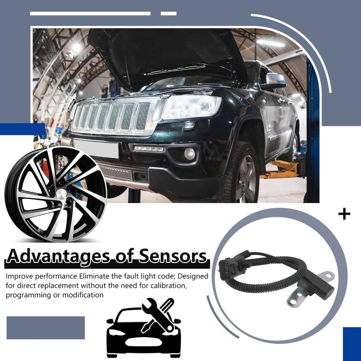 56027865ab Pc169 5s1717 56027867ab 56041819aa Crankshaft Position Sensor Fit For Jeep Wrangler Tj Cherokee Dodge Dakota 2 5l
