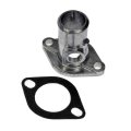 Engine Coolant Thermostat Housing For Chevy C1500 1991 1992 1993 Metal Natural Finish 90 Degrees Neck Angle 1 5 In Outside 