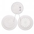 Uxcell Round Vent Cover Abs Plastic Adjustable Air White For 3 1 5 Diameter Hole 2pcs