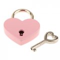 3 Pcs Small Metal Heart Shaped Padlock Mini Lock With Key For Jewelry Storage Box Diary Book Pink 