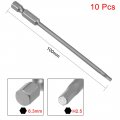 Uxcell 10 Pcs H2 5 Magnetic Hex Head Screwdriver Bits 1 4 Inch Shank 3 94-inch Length S2 Power Tools