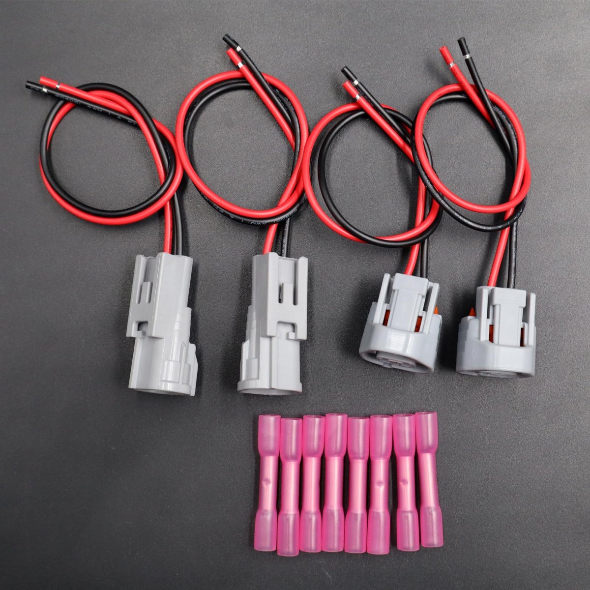 Set Of 2 Male And Female Side Marker Light Pigtail Connector Pin Harness Wire For Toyota Lexus Camry Prius Rav4 Corolla