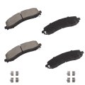 D2225 Rear Disc Brake Pad Set With Hardware For Ram 2500 3500 2019 To 2025 Ceramic Pads L6 6 7l V8 6 4l And 2019 5 