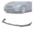 3pcs Front Bumper Lip For 2018-2024 Infiniti Q50 Luxe Base Models Jdm Style Under Chin Spoiler Splitter Diffuser Protector Air 