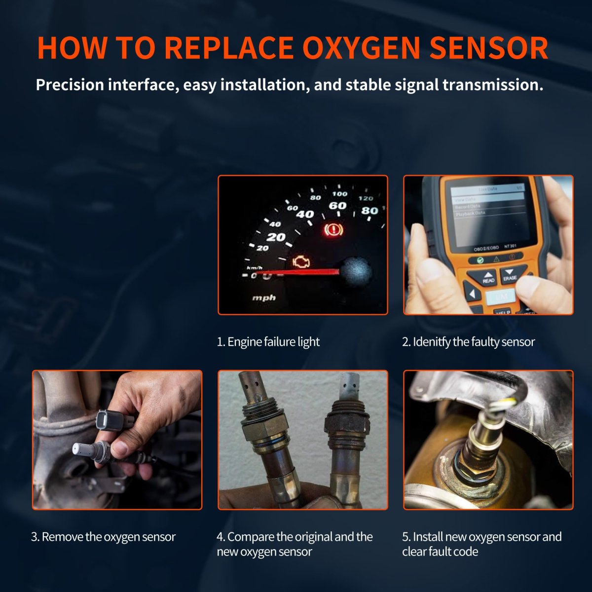 Oxygen Sensor Downstream Left And Right Set For Nissan Frontier Nv1500 Nv2500 Nv3500 Pathfinder Xterra Suzuki Equator 250-24403