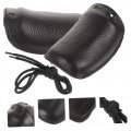 Upkoch 1 Pair Shoes Durable Cover Simple Sleeve Indoors For Protective Shoe Cover Boots Covers Work Two Layers Of Cowhide