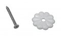 Us Hardware Rv Rosette Button 1 Pk 