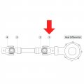 Caltric Rear Drive Shaft Yoke With U-joint Compatible Yamaha Virago 535 Xv535 1987 1988 1989 1990-2000