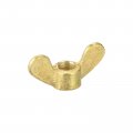 Uxcell Brass Wing Nuts M10 Butterfly Nut Hand Twist Tighten Fasteners For Furniture Machinery Electronic Equipment