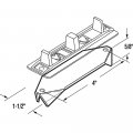 Prime-line N 6561 Bypass Door Carpet Riser Steel Single Pack