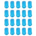 Ocpty 12x1 5 Wheel Lug Nuts 20pcs Closed Blue Nut 1 395 0 9 Oem Factory Replacement For Chevrolet