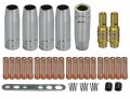 Riverweld Mb15 15ak Contact Tip M6 035 0 9mm Tips Holder Diffuser Shield Cup For Mig Welding Torch 33pcs