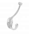Birdrock Home Traditional Wall Mounted Robe Towel Hooks 2 Pack Dual Brushed Nickel Hat Coat Hook 