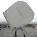 Front Driver And Passenger Side Bottom Replacement Seat Covers Light Gray Microfiber Leather For Lexus Is350 2006 2007 2008 