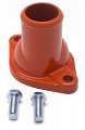 Trans-dapt Performance Chevy Straight Up Water Neck- Orange Powder-coat 9955 