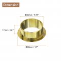 Uxcell 4pcs Cable Hole Cover 1-3 8 Inch 35mm Abs Office Desk Wire Cord Grommet Organizer For Desktop Gold