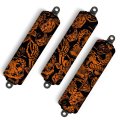 Vps Shock Cover For Kawasaki Racing Kfx 450 R 700 Kfx450 Kfx700 Set Of 3 Orange Color Nd1622 