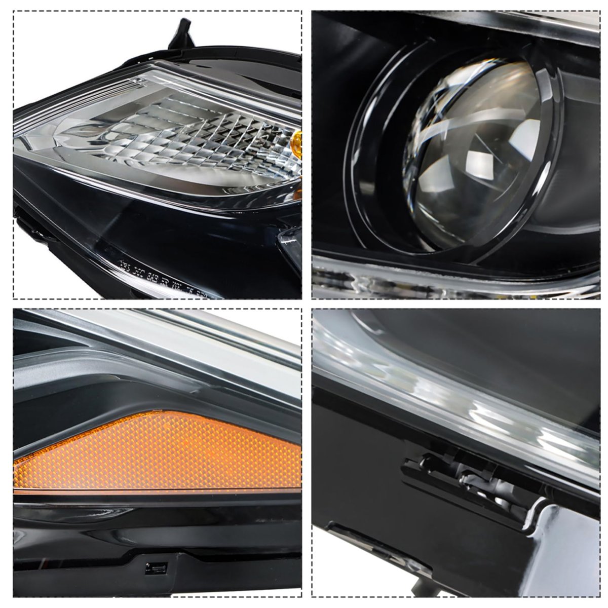 1pc Headlight Assembly Chrome Housing Replacement For Cruze 2016-2019 Halogen With Drl Driver Side Lh 42680785