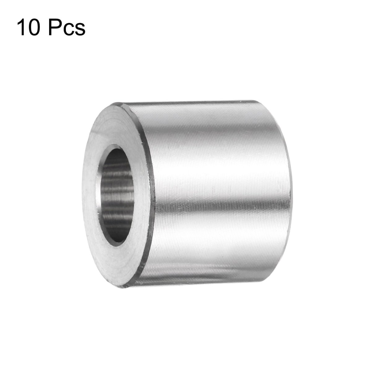 Stainless Steel Spacers 10 Pack 3 8 In Bore X 4 Od 9 16 Length Round Metal Screw Bushing For M10 Screws Bolts And Rods Silver