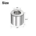 Stainless Steel Spacers 10 Pack 3 8 In Bore X 4 Od 9 16 Length Round Metal Screw Bushing For M10 Screws Bolts And Rods Silver