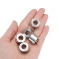Stainless Steel Spacers 10 Pack 3 8 In Bore X 4 Od 9 16 Length Round Metal Screw Bushing For M10 Screws Bolts And Rods Silver