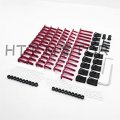 Httmt Mt215-017b- Complete Fairing Bolts Screws Fasteners Kit Compatible With Yzf R1 R6 F6r Fz1 Fz8 Red