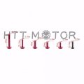 Httmt Mt215-017b- Complete Fairing Bolts Screws Fasteners Kit Compatible With Yzf R1 R6 F6r Fz1 Fz8 Red