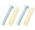 2 Pack Universal Motorcycle Steel Baffles With Packing For 3 In Od Pipe 86 Diameter And 8 Length Polished Finish