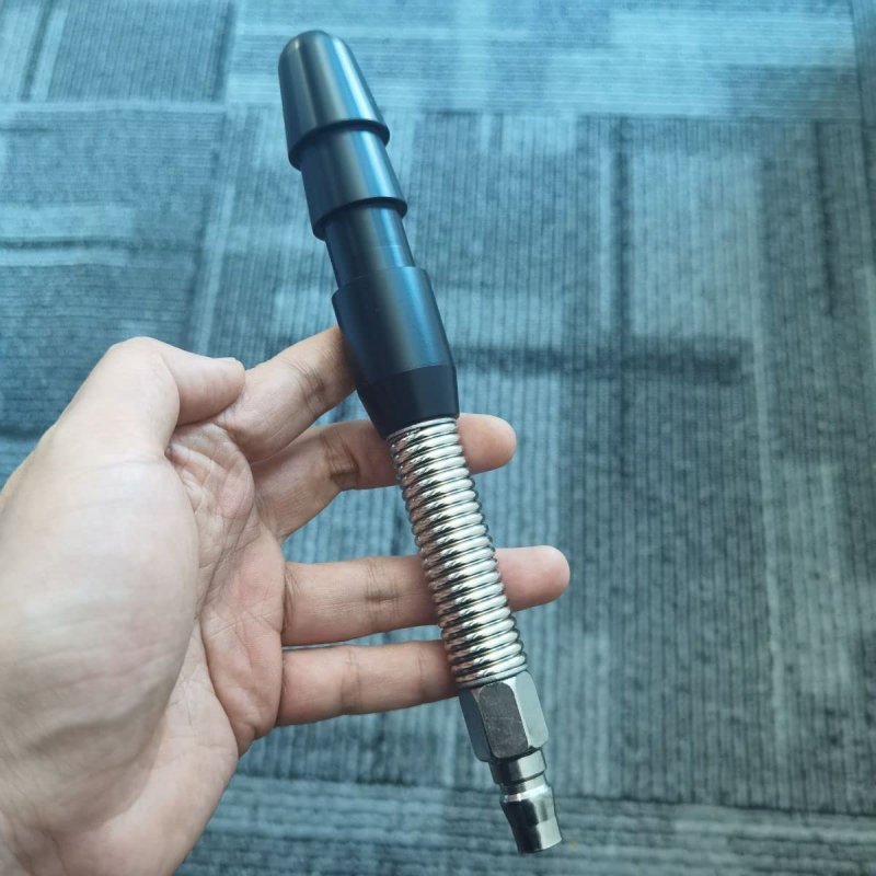 Black Vac-u-lock Bendable Spring Connector Extension Rod W Quick Device Adapter