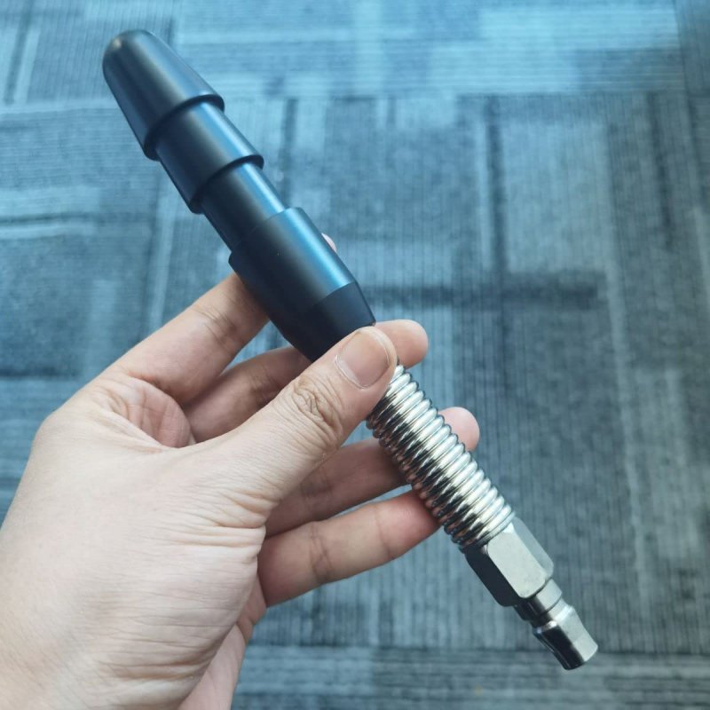 Black Vac-u-lock Bendable Spring Connector Extension Rod W Quick Device Adapter