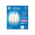 Ge Refresh 25-watt Eq Ca11 Daylight Dimmable Candle Light Bulb 3-pack Led Fixtures Candelabra Bulb