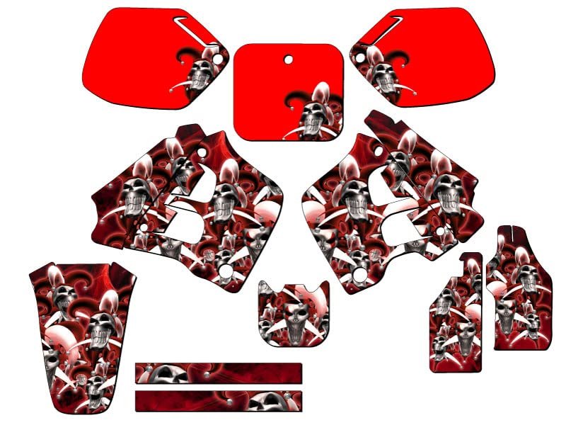 1991-1992 Cr 125 R Jester Red Senge Graphics Complete Kit For Honda