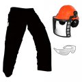 Forester Arborist Forestry Professional Cutter S Combo Kit Chaps Helmet 40 Black Chap 