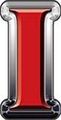 Reflective Red Letter I 