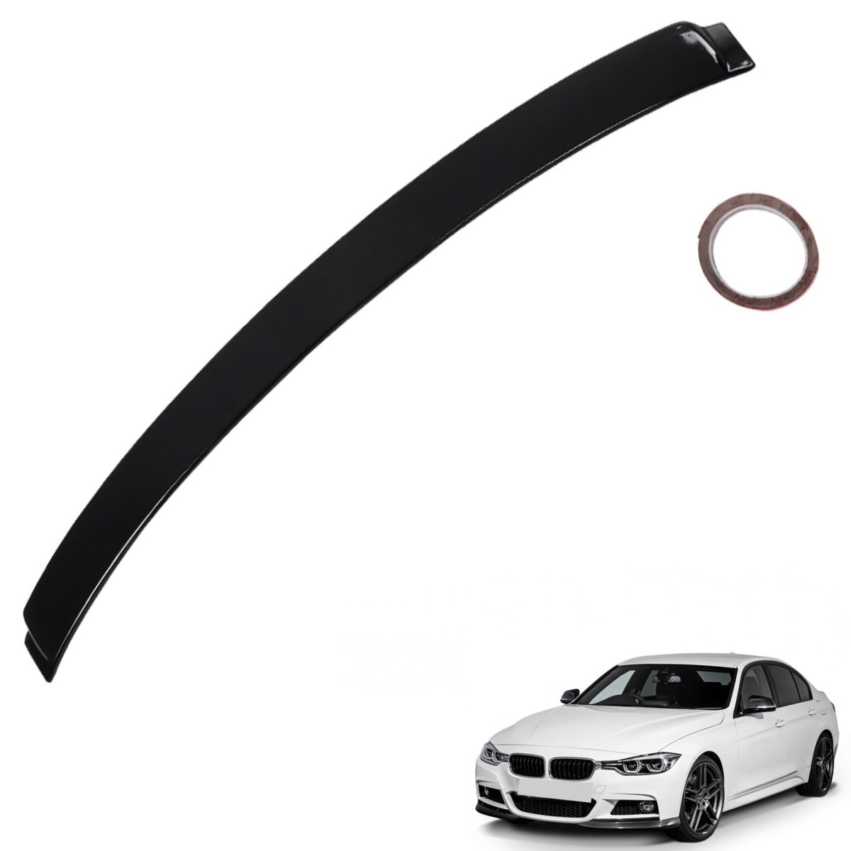 Glossy Black Rear Roof Spoiler Window Wing Replacement For 3 Series F30 2012 2013 2014 2015 2016 2017 2018 Sedan