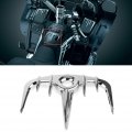 Liru Motorbike Front Gas Tank Fairing Decor Cover Molding Trim For Honda Goldwing Gl1800 2001-2010 Chrome