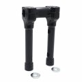 Httmt- Black 8 Riser 1 Handlebar Top Clamp For H-d Touring Electra Glide Road King 