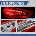 Auto Dynasty Fo2805110 Full Led Rear Outer Tail Lights Brake Lamps For Ford Fusion S Se 2013-2016 Passenger Right Side Chrome