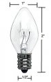 Creative Hobbiesa Box Of 25 Clear Blinker Light Bulbs C7 Candelabra Base Random Blinking Great For Night Lights And Christmas