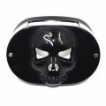 Httmt- 1 Set Black Tail Lamp Collar Skull Cover Compatible With Touring Xl Dyna Flstf Flhrc Bs5 P N Mt364 Mt364a-bk