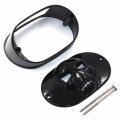 Httmt- 1 Set Black Tail Lamp Collar Skull Cover Compatible With Touring Xl Dyna Flstf Flhrc Bs5 P N Mt364 Mt364a-bk