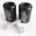 Hongk- Bar Ends Compatible With Kawasaki Ninja Ex 250 Ex500 Ex650r Zx6r-636 Zrx1100 Zzr1200 Black B01bw4squ8