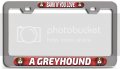 Bark If You Love A Greyhound Dogs Pets Ch 3d Metal License Plate Frame Auto Suv Truck Tag Holder E1 