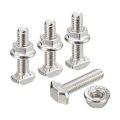 M5x20mm T Slot Drop-in Bolt And M5 Hexagon Flange Nut Set Sets Hammer Head-bolt T Shape Stud Sliding Screw For 20 Series 