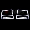 A-pads Compatible With Just Overlay Stick On Chrome Tailight Lamp Cover For 2005 06 07 08 09-2010 Dodge Charger Tail Lights 