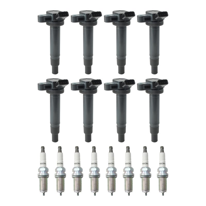 Uf493 Uf230 Ignition Coil Pack And Spark Plug Set 8 Pieces For Lexus Lx570 G30 Ls430 Sc430 Gx470 Lx470 Toyota 4runner Land
